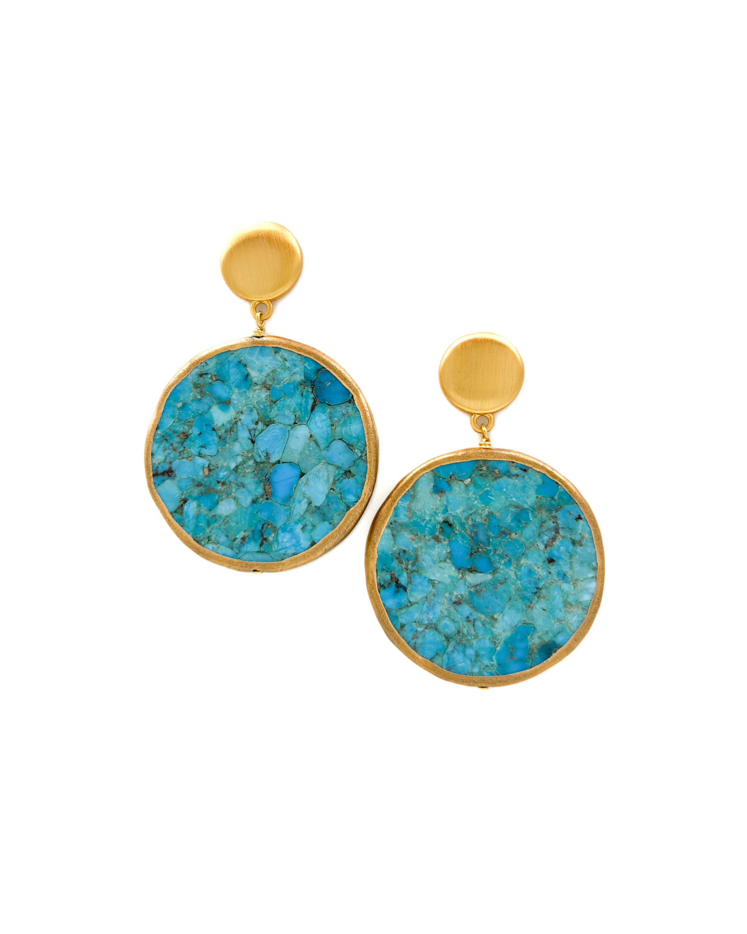 Beaded Turquoise Statement Earrings | AllFreeJewelryMaking.com
